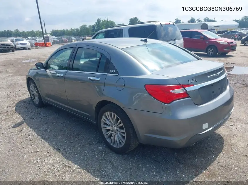 2012 Chrysler 200 Limited VIN: 1C3CCBCG8CN306769 Lot: 45564138