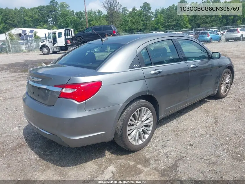 2012 Chrysler 200 Limited VIN: 1C3CCBCG8CN306769 Lot: 45564138