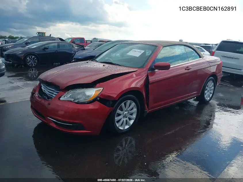 2012 Chrysler 200 Touring VIN: 1C3BCBEB0CN162891 Lot: 45567458
