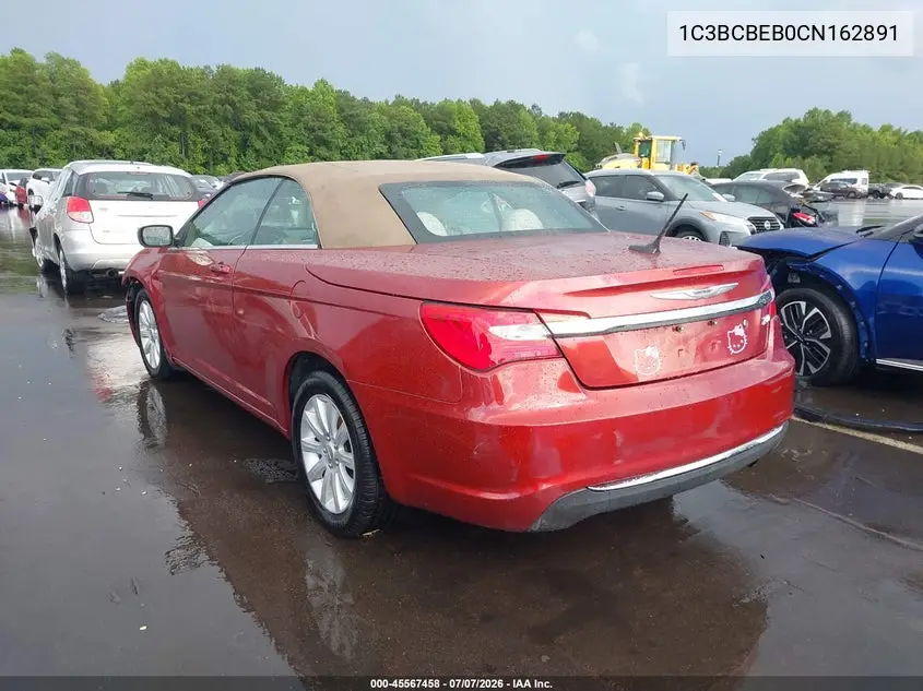2012 Chrysler 200 Touring VIN: 1C3BCBEB0CN162891 Lot: 45567458