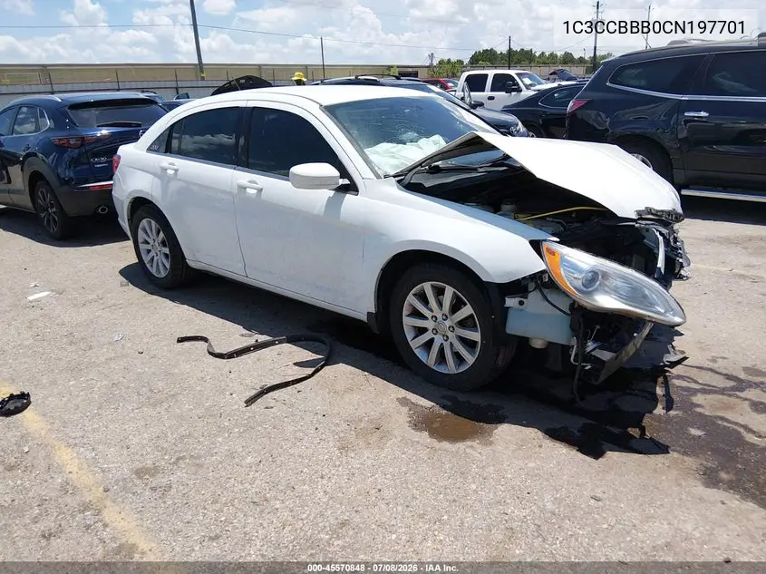 2012 Chrysler 200 Touring VIN: 1C3CCBBB0CN197701 Lot: 45570848