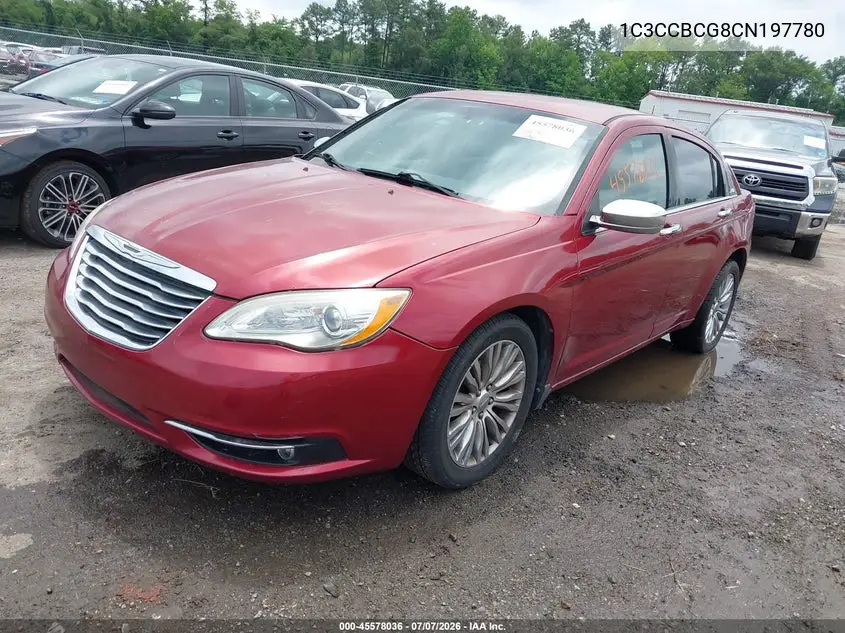 2012 Chrysler 200 Limited VIN: 1C3CCBCG8CN197780 Lot: 45578036