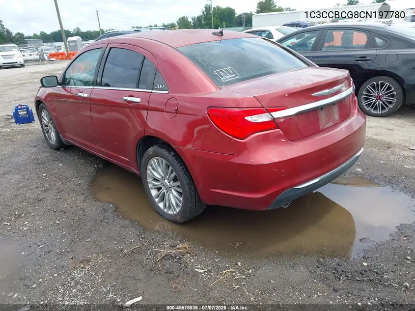 2012 Chrysler 200 Limited VIN: 1C3CCBCG8CN197780 Lot: 45578036