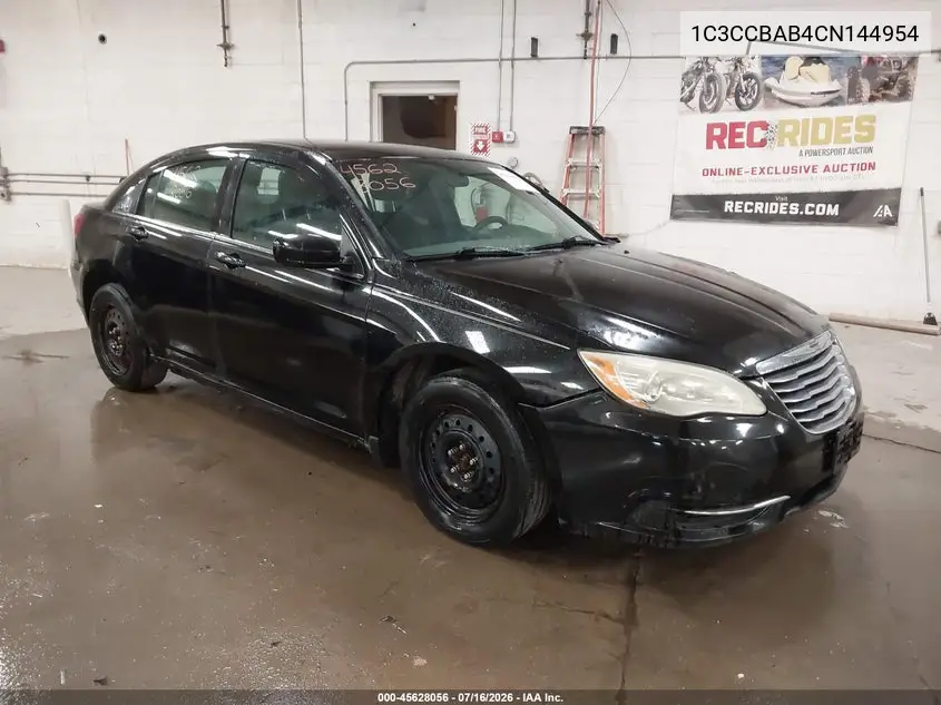 2012 Chrysler 200 Lx VIN: 1C3CCBAB4CN144954 Lot: 45628056