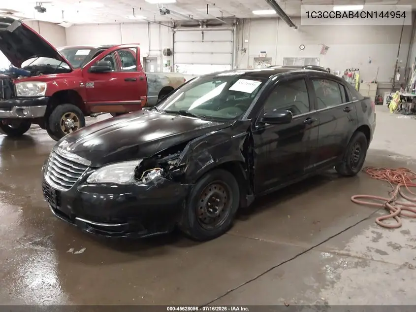 2012 Chrysler 200 Lx VIN: 1C3CCBAB4CN144954 Lot: 45628056