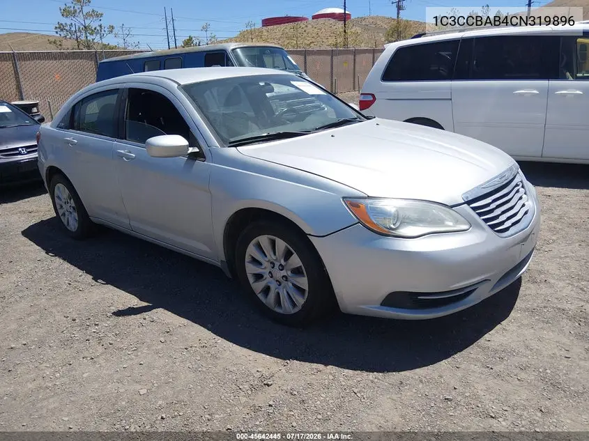 2012 Chrysler 200 Lx VIN: 1C3CCBAB4CN319896 Lot: 45642445