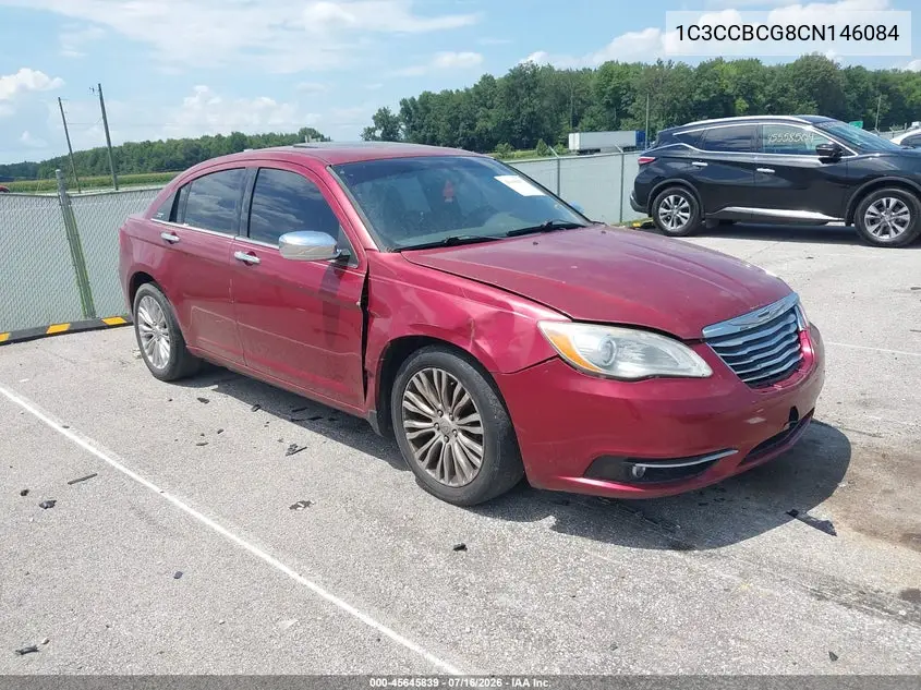 2012 Chrysler 200 Limited VIN: 1C3CCBCG8CN146084 Lot: 45645839