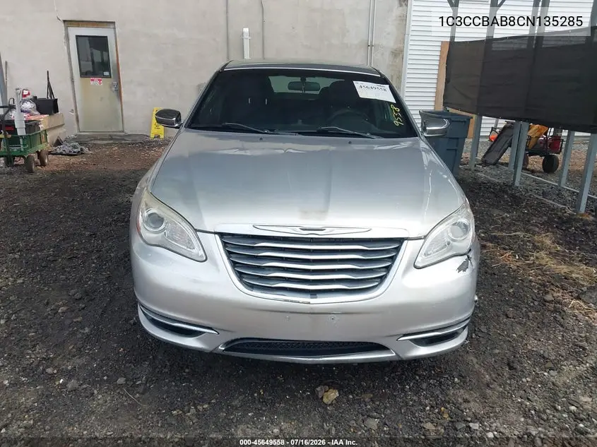 2012 Chrysler 200 Lx VIN: 1C3CCBAB8CN135285 Lot: 45649558