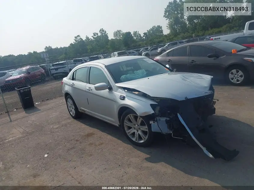 2012 Chrysler 200 Lx VIN: 1C3CCBABXCN318493 Lot: 45662301