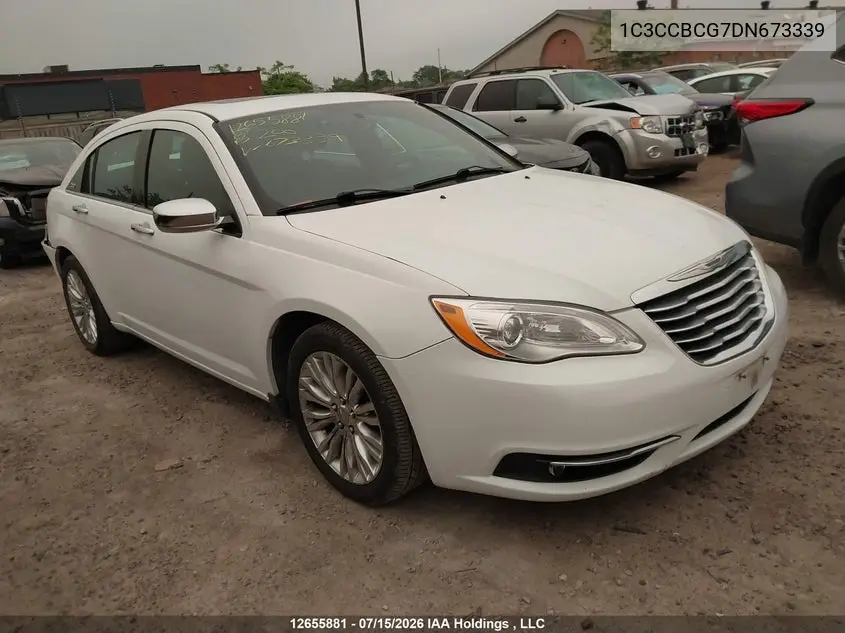 2013 Chrysler 200 Limited VIN: 1C3CCBCG7DN673339 Lot: 12655881