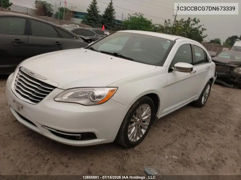 2013 Chrysler 200 Limited VIN: 1C3CCBCG7DN673339 Lot: 12655881