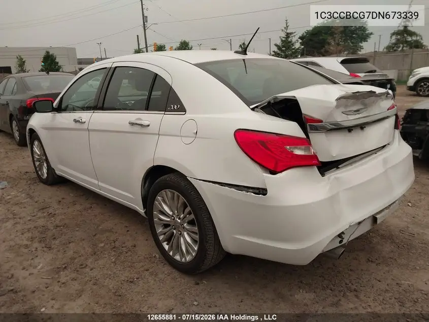 2013 Chrysler 200 Limited VIN: 1C3CCBCG7DN673339 Lot: 12655881