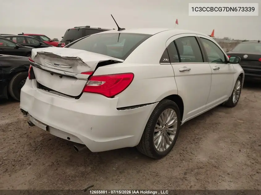 2013 Chrysler 200 Limited VIN: 1C3CCBCG7DN673339 Lot: 12655881