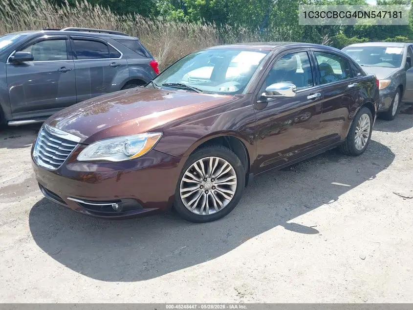 2013 Chrysler 200 Limited VIN: 1C3CCBCG4DN547181 Lot: 45248447