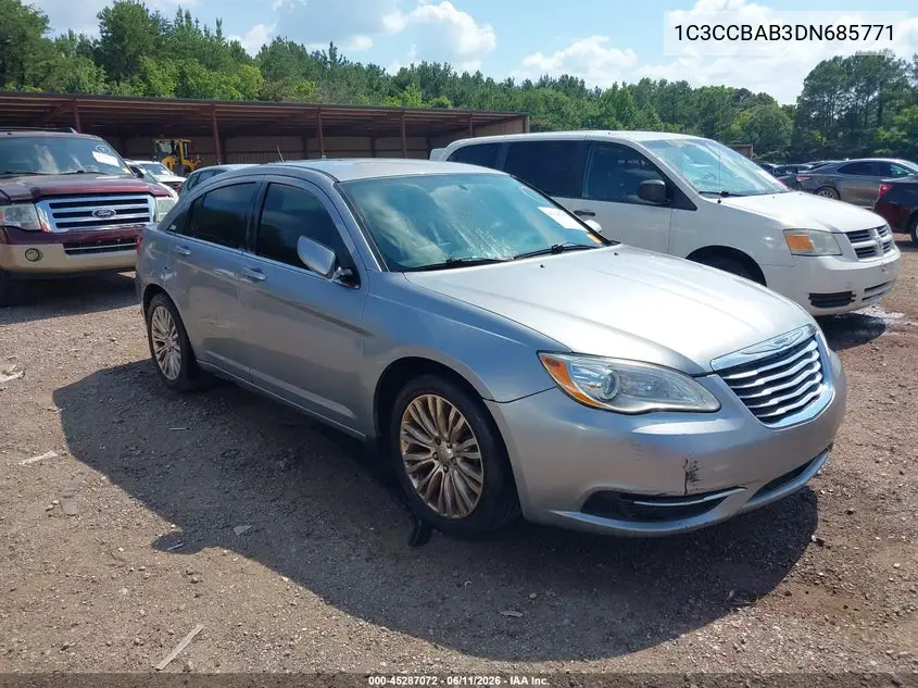 2013 Chrysler 200 Lx VIN: 1C3CCBAB3DN685771 Lot: 45287072
