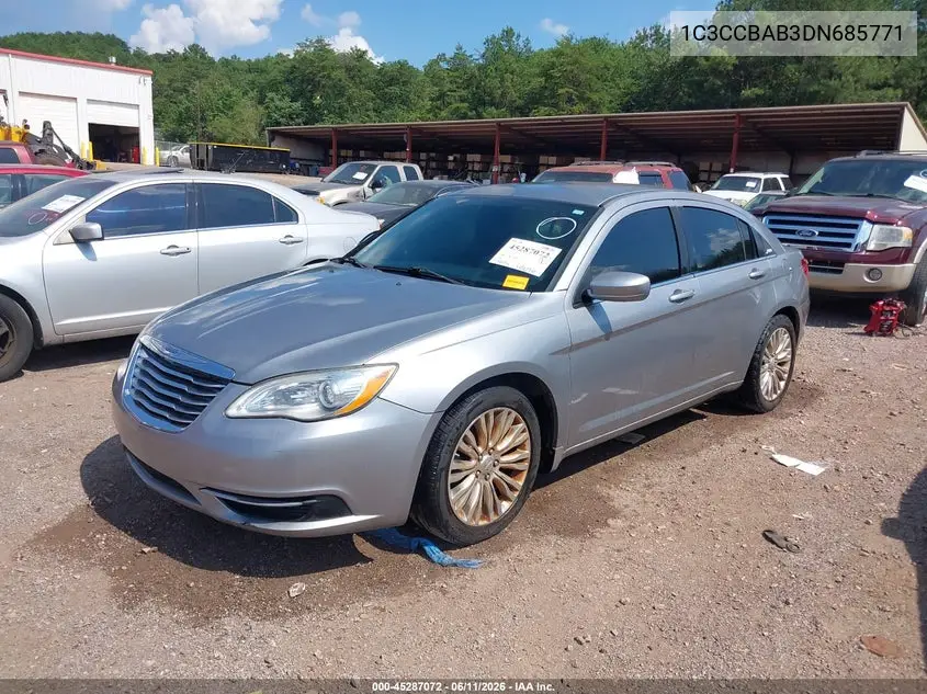 2013 Chrysler 200 Lx VIN: 1C3CCBAB3DN685771 Lot: 45287072