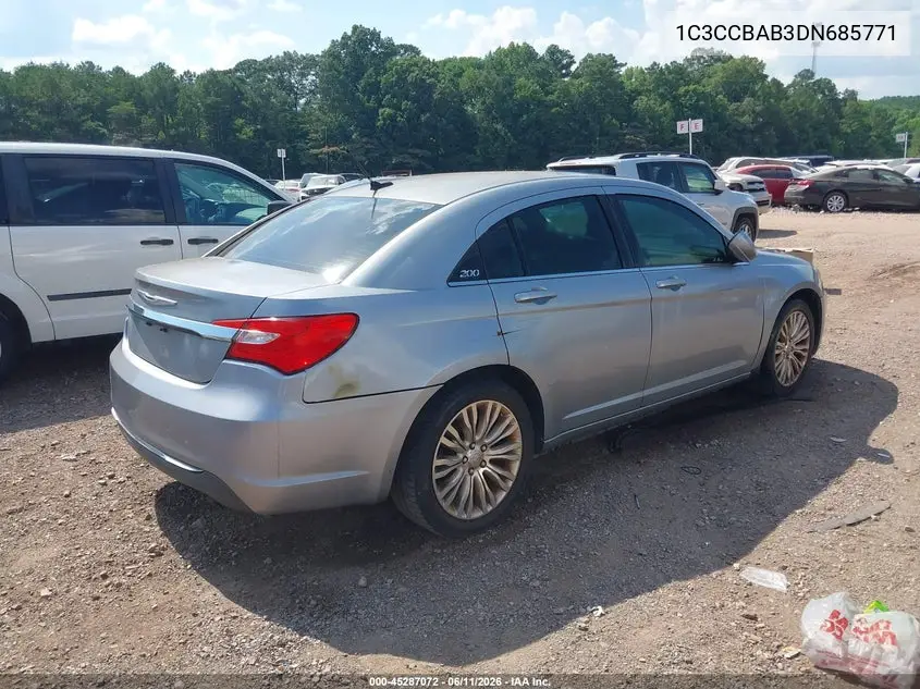 2013 Chrysler 200 Lx VIN: 1C3CCBAB3DN685771 Lot: 45287072