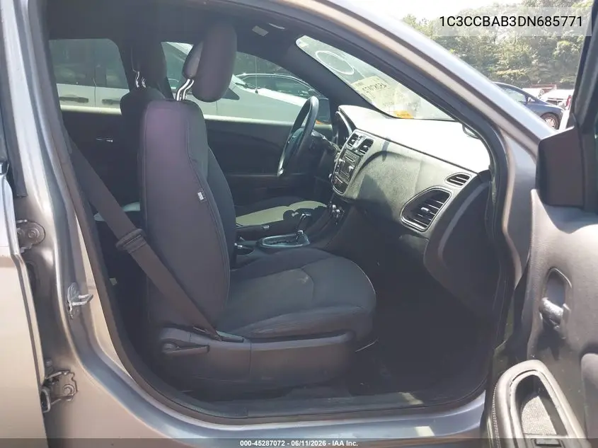 2013 Chrysler 200 Lx VIN: 1C3CCBAB3DN685771 Lot: 45287072