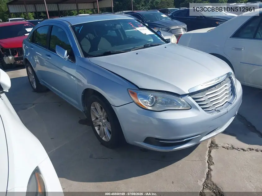 2013 Chrysler 200 Touring VIN: 1C3CCBBB1DN512961 Lot: 45558169