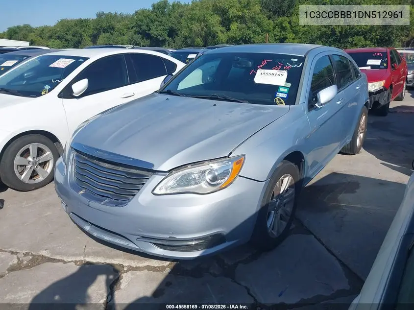 2013 Chrysler 200 Touring VIN: 1C3CCBBB1DN512961 Lot: 45558169