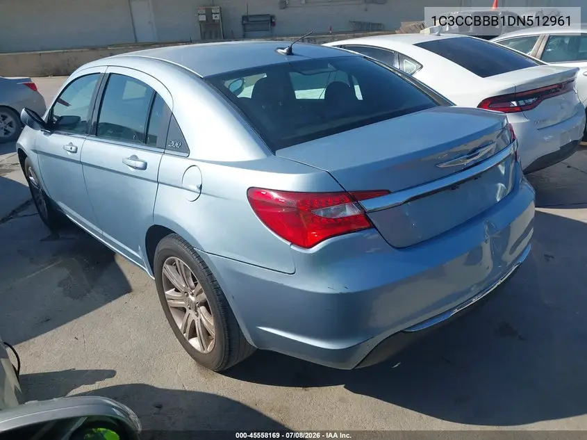 2013 Chrysler 200 Touring VIN: 1C3CCBBB1DN512961 Lot: 45558169
