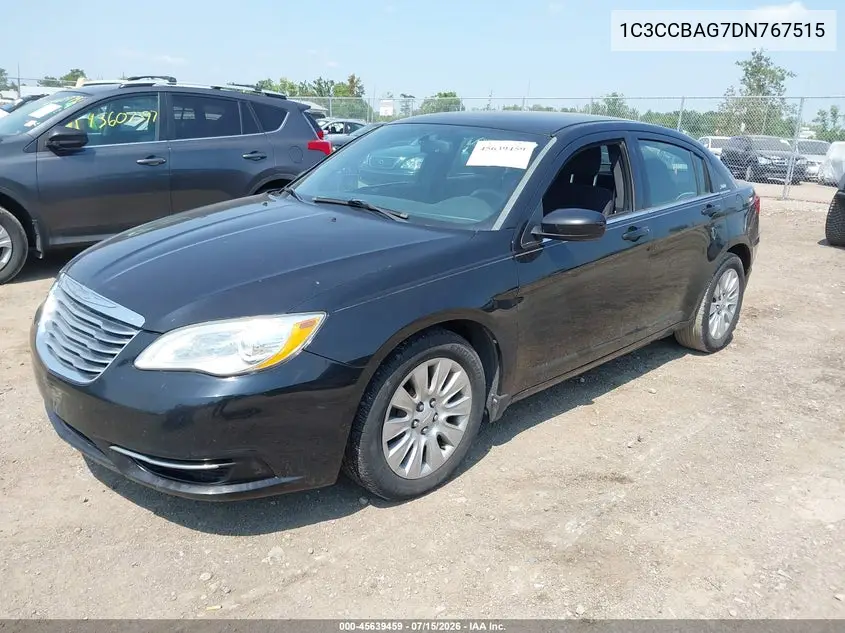 2013 Chrysler 200 Lx VIN: 1C3CCBAG7DN767515 Lot: 45639459