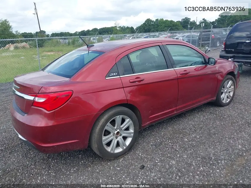 2013 Chrysler 200 Lx VIN: 1C3CCBAB5DN763936 Lot: 45682809