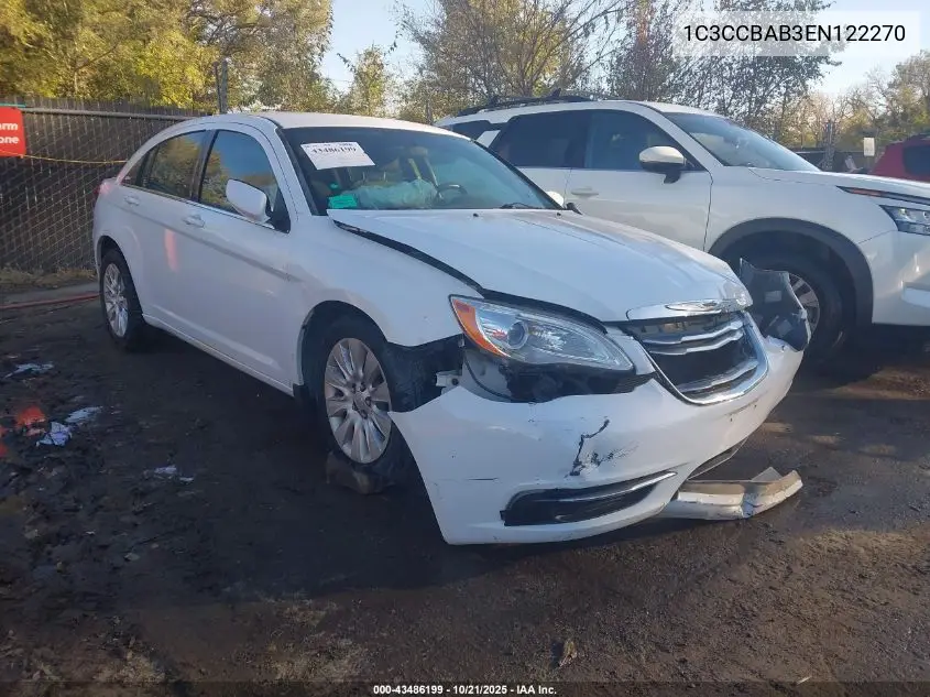 1C3CCBAB3EN122270 2014 Chrysler 200 Lx