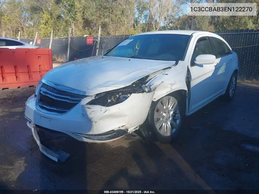 1C3CCBAB3EN122270 2014 Chrysler 200 Lx