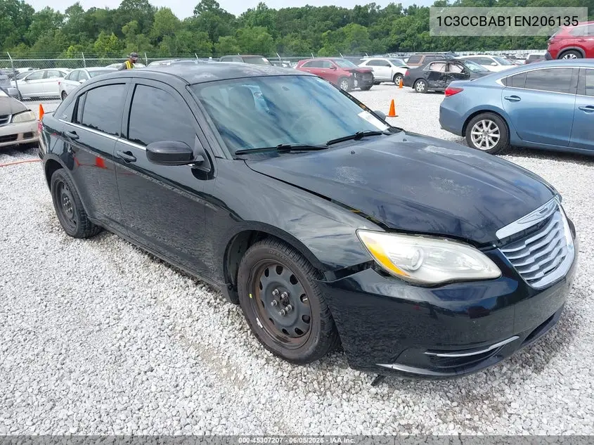 2014 Chrysler 200 Lx VIN: 1C3CCBAB1EN206135 Lot: 45307207