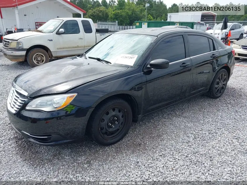 2014 Chrysler 200 Lx VIN: 1C3CCBAB1EN206135 Lot: 45307207