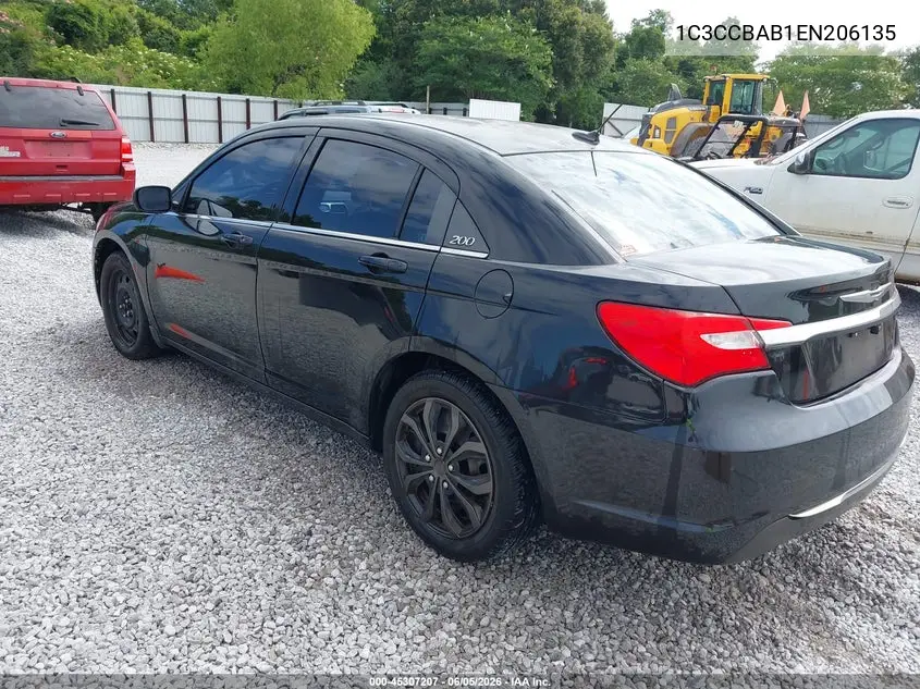 2014 Chrysler 200 Lx VIN: 1C3CCBAB1EN206135 Lot: 45307207