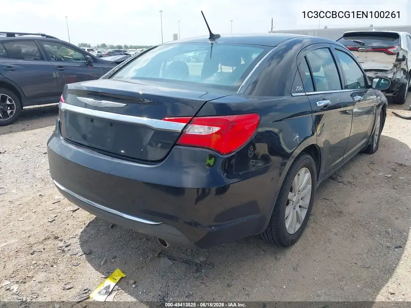 2014 Chrysler 200 Limited VIN: 1C3CCBCG1EN100261 Lot: 45413525