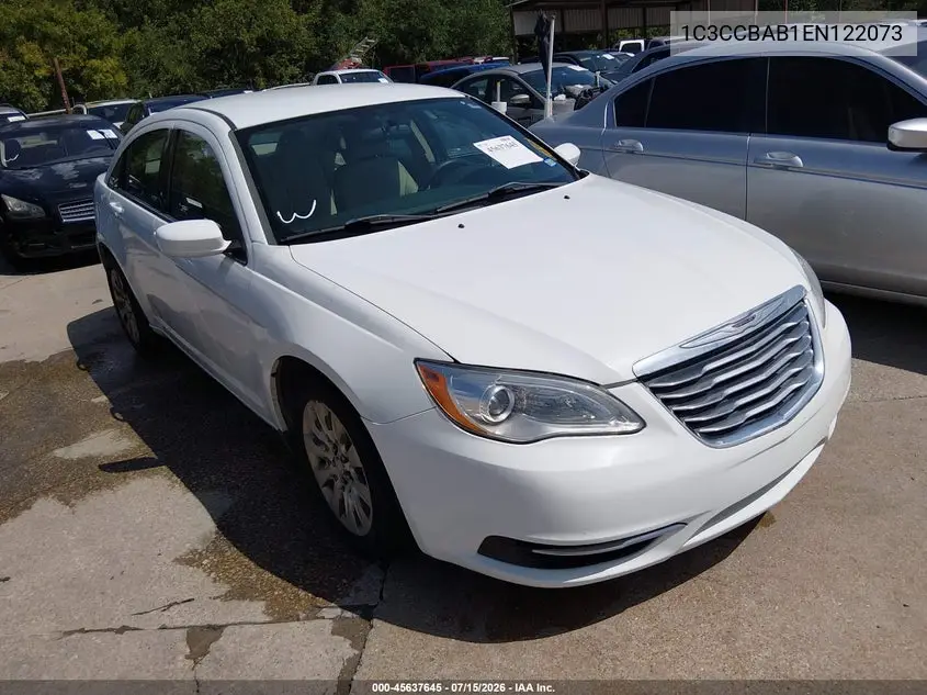 2014 Chrysler 200 Lx VIN: 1C3CCBAB1EN122073 Lot: 45637645