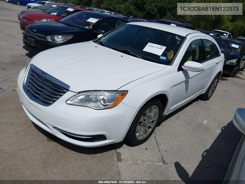 2014 Chrysler 200 Lx VIN: 1C3CCBAB1EN122073 Lot: 45637645