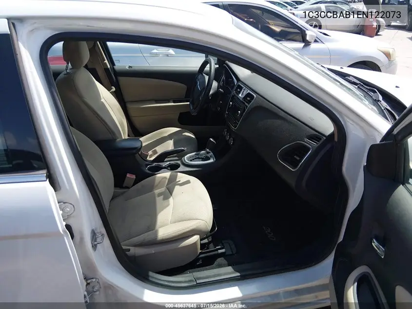 2014 Chrysler 200 Lx VIN: 1C3CCBAB1EN122073 Lot: 45637645