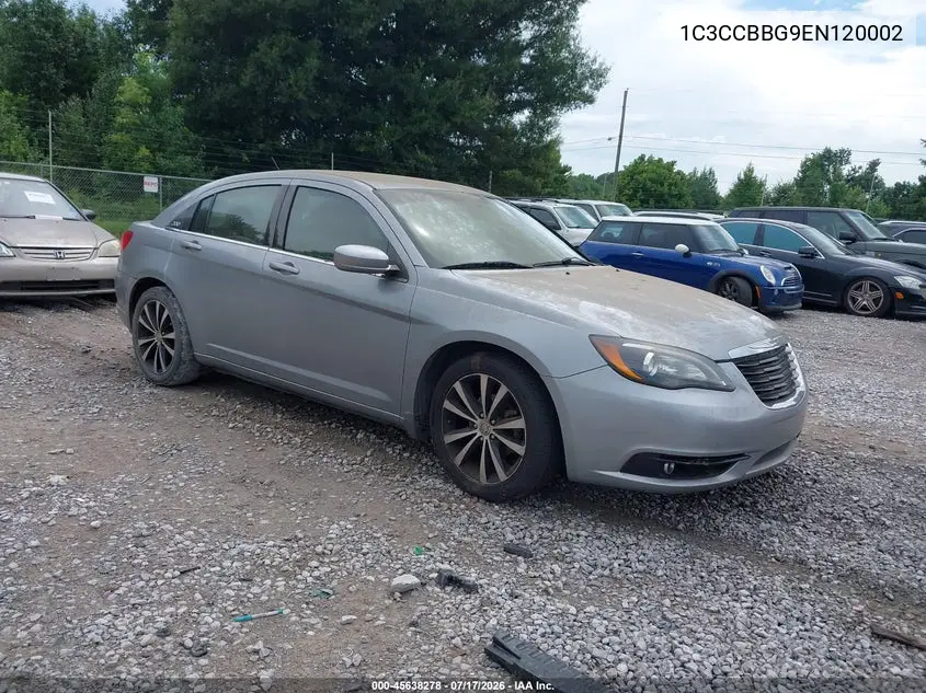 2014 Chrysler 200 Touring VIN: 1C3CCBBG9EN120002 Lot: 45638278