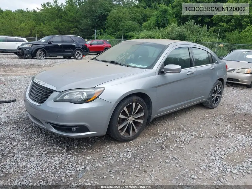 2014 Chrysler 200 Touring VIN: 1C3CCBBG9EN120002 Lot: 45638278
