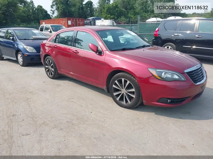 2014 Chrysler 200 Touring VIN: 1C3CCBBGXEN118632 Lot: 45664354
