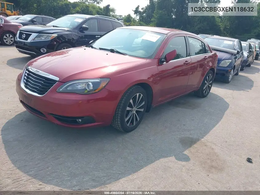 2014 Chrysler 200 Touring VIN: 1C3CCBBGXEN118632 Lot: 45664354