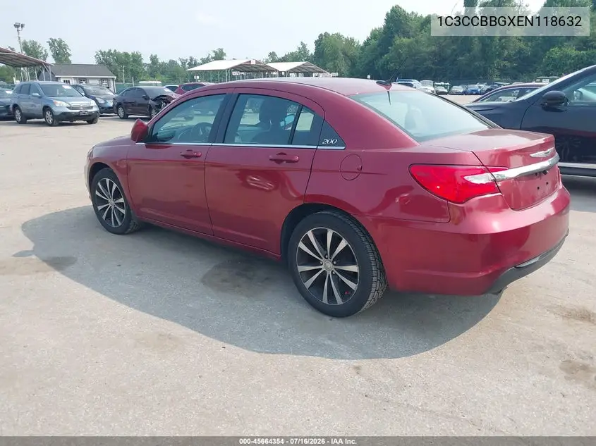 2014 Chrysler 200 Touring VIN: 1C3CCBBGXEN118632 Lot: 45664354