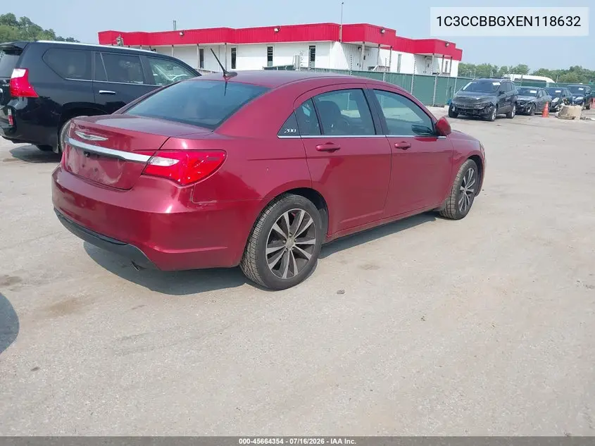 2014 Chrysler 200 Touring VIN: 1C3CCBBGXEN118632 Lot: 45664354