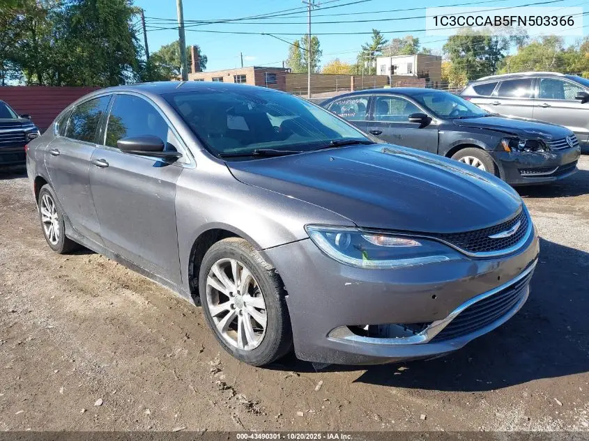 1C3CCCAB5FN503366 2015 Chrysler 200 Limited