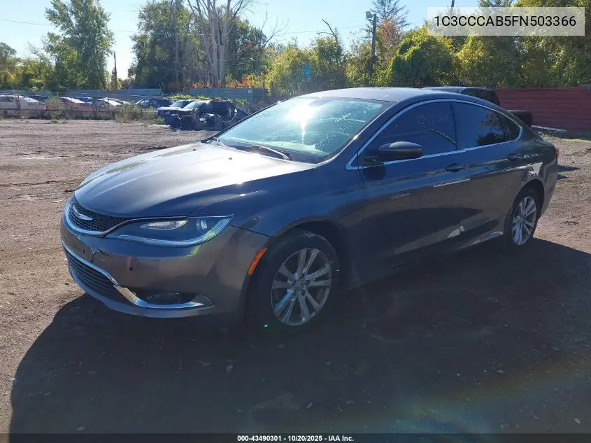 1C3CCCAB5FN503366 2015 Chrysler 200 Limited