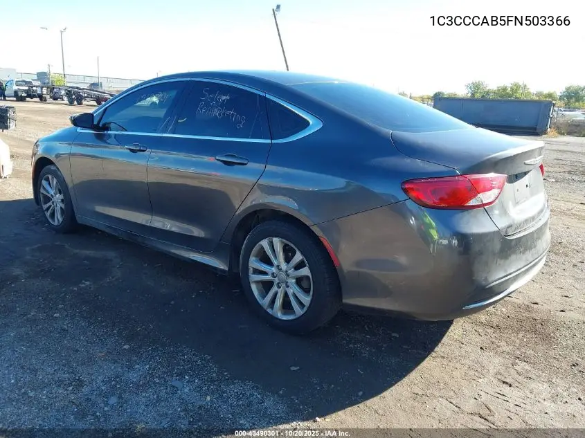 1C3CCCAB5FN503366 2015 Chrysler 200 Limited