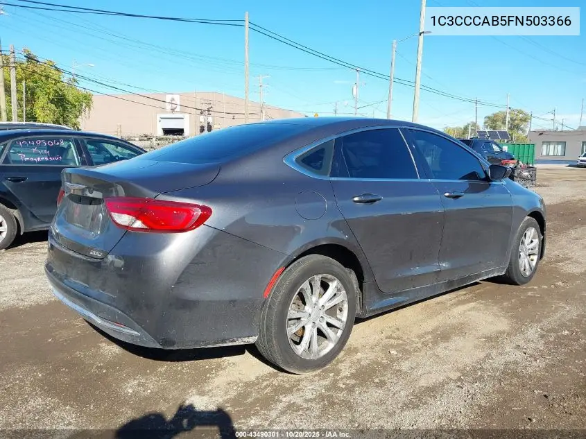 1C3CCCAB5FN503366 2015 Chrysler 200 Limited