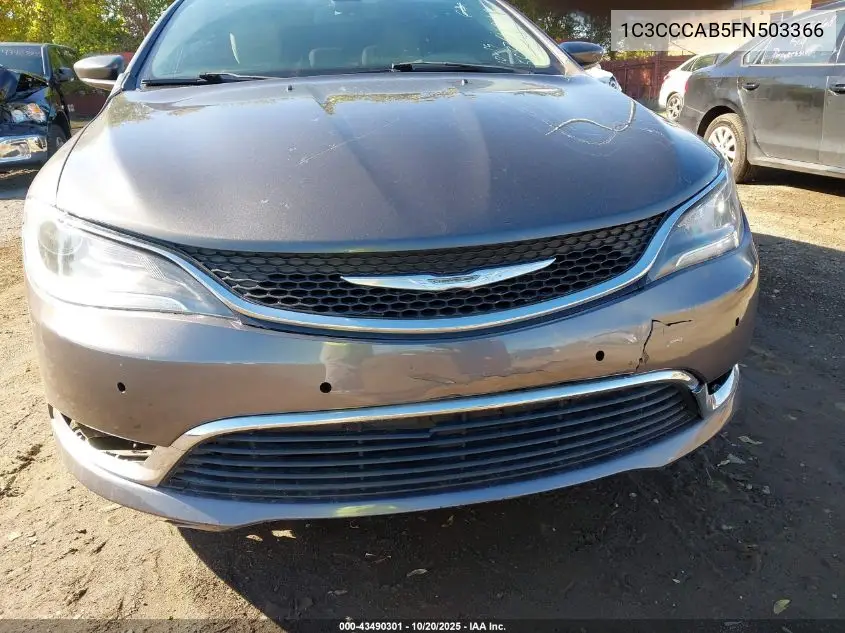 1C3CCCAB5FN503366 2015 Chrysler 200 Limited