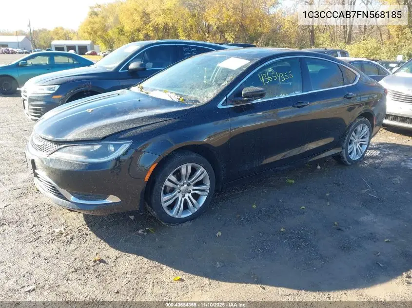 1C3CCCAB7FN568185 2015 Chrysler 200 Limited
