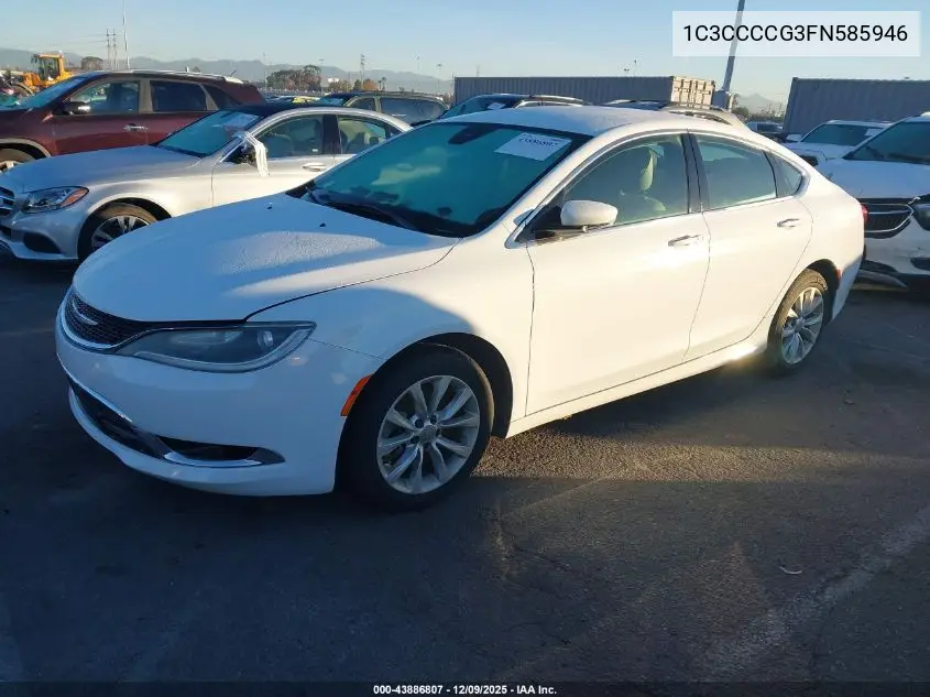1C3CCCCG3FN585946 2015 Chrysler 200 C