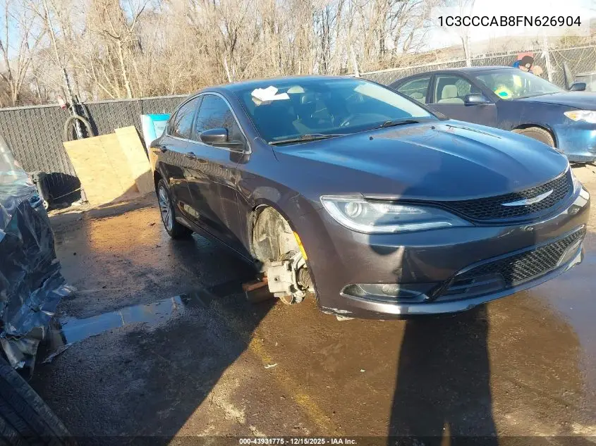1C3CCCAB8FN626904 2015 Chrysler 200 Limited